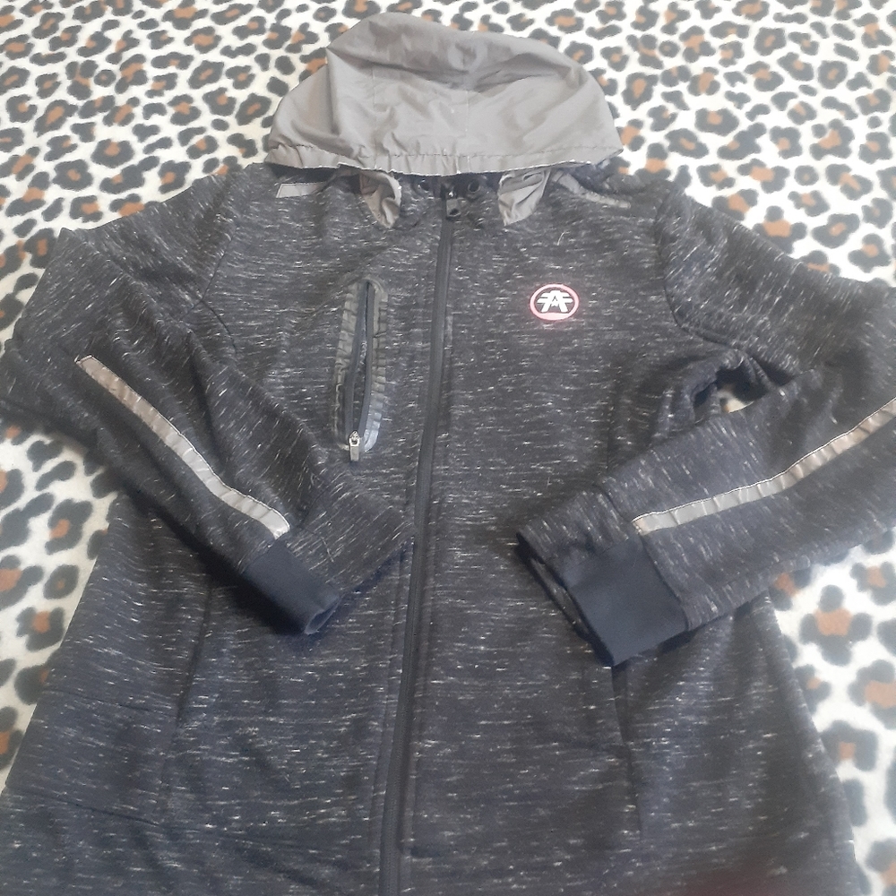 American fighter reflective hoodie M